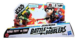 Boneco Boba Fett Han Solo Battle Bobbler Star Wars Brinquedo
