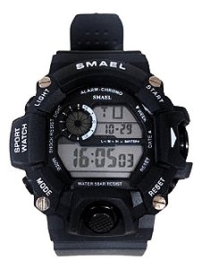 Relógio Masculino Esporte Digital Cronometro Pulseira Smael