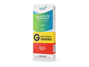 Bissulfato de Clopidogrel 75mg 30 comprimidos Eurofarma Genérico