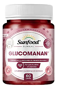 Glucomannan 500mg 60 Capsulas Sunfood Clinical