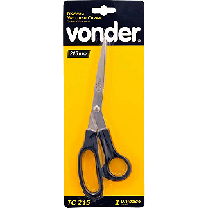 TESOURA PARA USO GERAL CURVA 21,5CM INOX VONDER