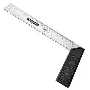 ESQUADRO 25CM ACO CABO PLASTICO TRAMONTINA