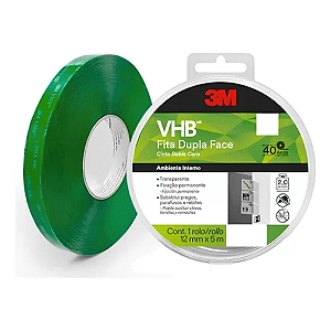 FITA VHB DUPLA FACE 12MM X 5M 3M