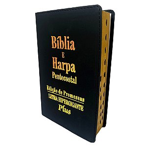 Bíblia Letra Hipergigante Plus Harpa Pentecostal Edição de Promessas Letra Hipergigante Plus