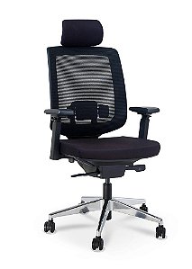 CADEIRA CAVALETTI C3 PRESIDENTE GIRATÓRIA - BASE EM ALUMINIO