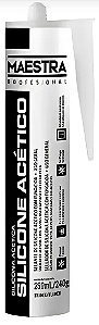 Silicone Incolor Acético Maestra HP Tubo 250ML