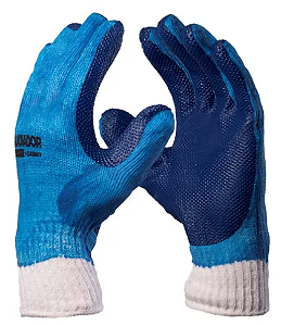 Luva Mão Gladiador Natural Tam 10-XG Azul 1 Par