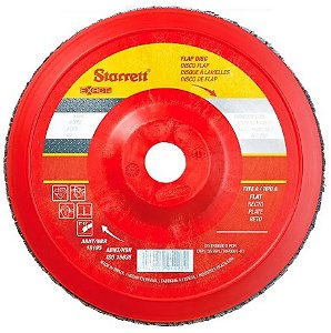 Disco Flap Exact Nylon Reto 4.1/2" - 115mm Grão 80 Starrett