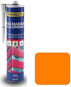 Selante Adesivo Silicone Pu De Polímero Híbrido Cola Acm Laranja 400Gr