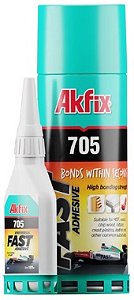 Kit MDF Cola Bonder 705 fast Alta Viscosidade 125gr + Ativador Spray 400ML
