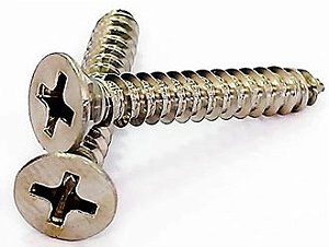 Parafuso Inox 4,2X25MM Cabeça Chata Phillips (CX200)