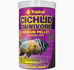 Ração Tropical Cichlid Omnivore Medium Pellet 360g