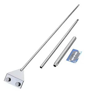 Raspador de Vidro em Aço inox 65 cm