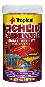 Ração Tropical Cichlid Carnivore Small Pellet - Pote 360g