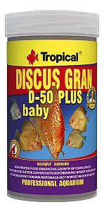 Ração Tropical Discus Gran D-50 Plus Baby - 52g