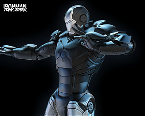 Action Figure Homem de Ferro Mark III: Escala 1/6