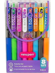 Caneta Esf. Be Bold Max Gel - cx com 8 uni