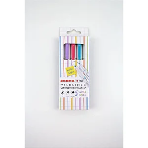 Marca texto Zebra Mildliner - Cores frias