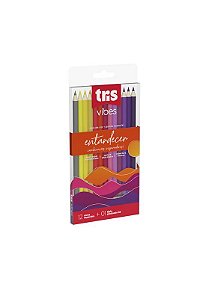 Lapis De Cor Vibes - Tons Entardecer - 12 Cores + 1 Lápis 6B
