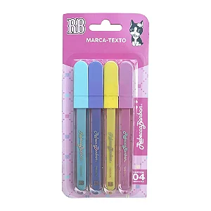 Marca Texto 4 Cores Pastel RB - pc 4 uni