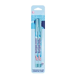 Caneta Esferográfica 07 POP MENTOS AZUL CLARO - BL/2