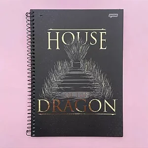 Caderno 10 Matérias House Of The Dragon 160fls Capa Dura