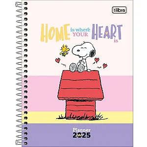 Planner Espiral Snoopy 2025 Tilibra