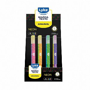 Marca Texto Apagável Neon Lyke - Cores Sortidas
