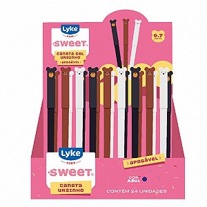Caneta Gel Apagável Ursinhos Lyke - 1 uni