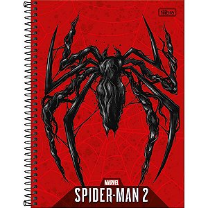 Caderno Espiral Universitário 1 Matérias Spider-Man Game 80 Folhas - Tilibra (Opc 3)