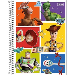 Caderno Espiral Universitário 1 Matérias Toy Story 80 Folhas - Tilibra (Opc 3)