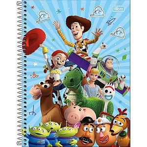 Caderno Espiral Universitário 1 Matérias Toy Story 80 Folhas - Tilibra (Opc 4)
