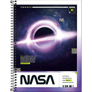 Caderno Espiral Universitário 10 Matérias Nasa 160 Folhas - Tilibra (Opc 3)