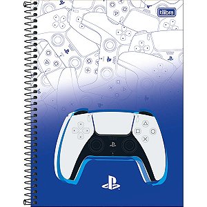 Caderno Espiral Universitário 10 Matérias Playstation 160 Folhas - Tilibra (Opc 1)