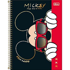 Caderno Espiral Universitário 10 Matérias Mickey 160 Folhas - Tilibra (Opc 2)