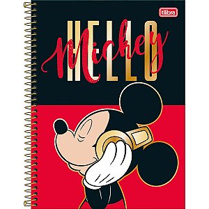 Caderno Espiral Universitário 10 Matérias Mickey 160 Folhas - Tilibra (Opc 4)