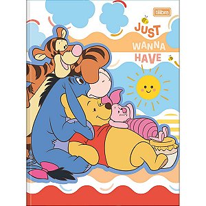 Caderno Brochura Capa Dura Universitário Pooh 80 Folhas - Tilibra (Opc 3)