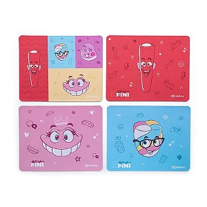 Mouse Pad Slim Estampas Sortidas Fini 1 Uni Letron