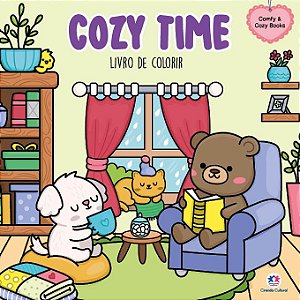 Cozy time para colorir - capa 1
