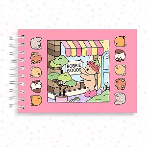Livro Colorir Bobbie Goods 50 Folhas Desenhos Pintar Ursinho Cor Rosa