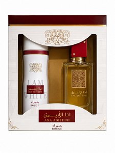 kit Ana Abyadeh rouge Lattafa