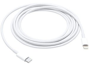 Apple Cabo 2 Metros USB-C Lightning de Compatível Iphone 7, 8, X, 11, 12, 13, 14, 14, 14 PLUS, 14 PRO e iPhone 14 Pro Ma
