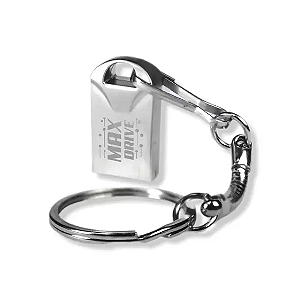 Pen Drive 64GB Metal com Chaveiro Class 10 Max Drive