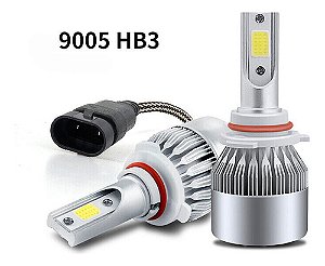 Kit 2 Lâmpadas de LED Automotiva Efeito Xenon 7600 Lumens Knup KP-HLC6-HB3/9005