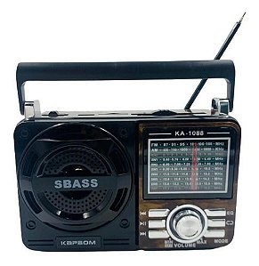 Radio Am Fm Portatil Retro Vintage Antigo Laterna Usb Kapbom KA-1088