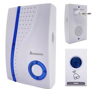 Campainha Sem Fio Bommax à Prova D'água 32 Toques e 100 Metros de alcance BM-A153 - Bivolt