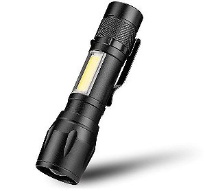 Mini Lanterna Xpe Cob Led Flash de Luz 5.000 Lumens à Prova D'água - Carregamento USB