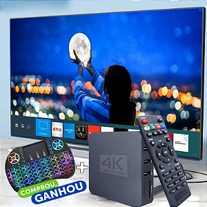 Kit Android BOX + Mini Teclado sem fio