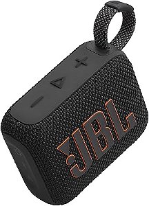 Caixa de Som Bluetooth JBL GO4 IPX7, À Prova d'água, Preto