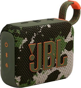 Caixa de Som Bluetooth JBL GO4 IPX7, À Prova d'água - Camuflado